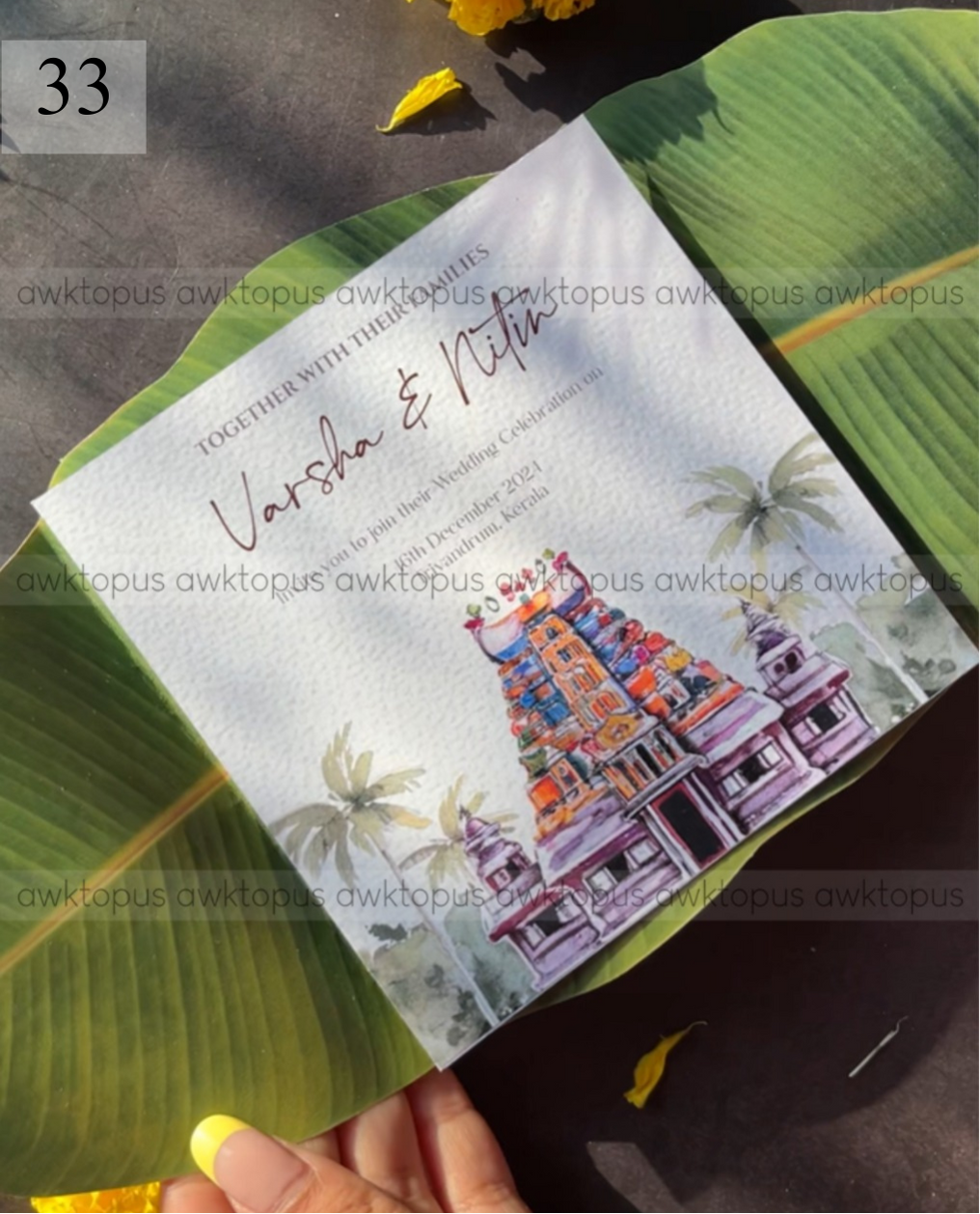 Banana Leaf Invite