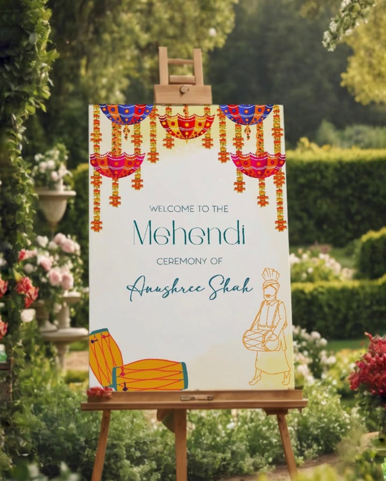 Mehendi Welcome Board