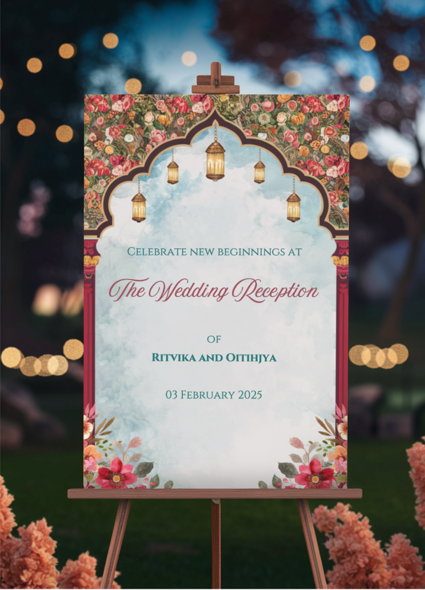 Reception Welcome Board