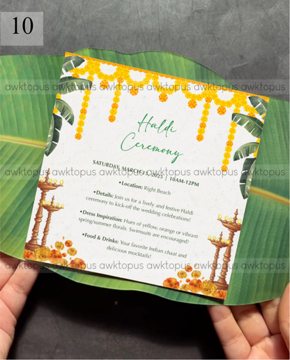 Banana Leaf Invite