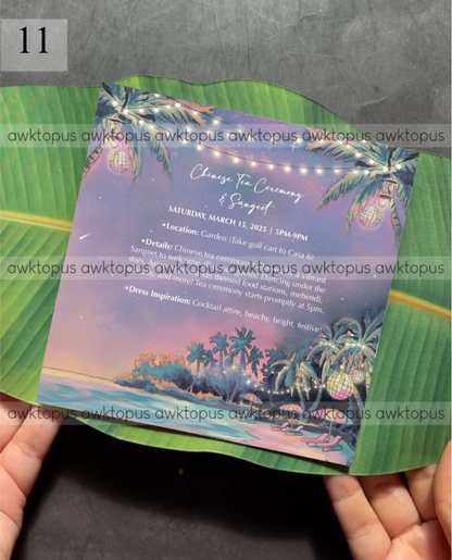 Banana Leaf Invite