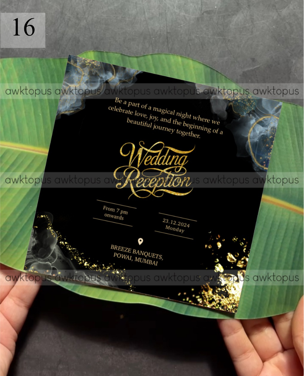 Banana Leaf Invite