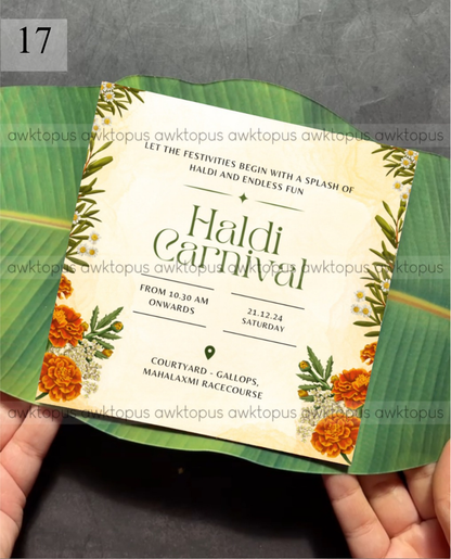 Banana Leaf Invite
