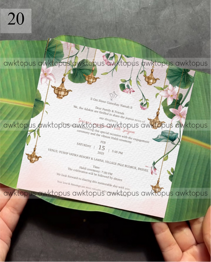 Banana Leaf Invite