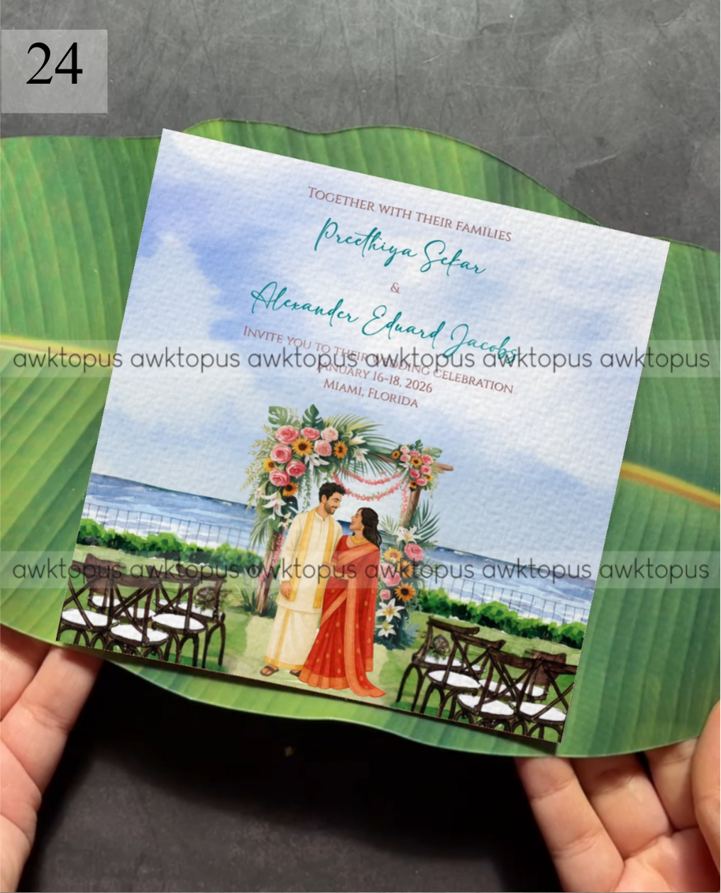 Banana Leaf Invite
