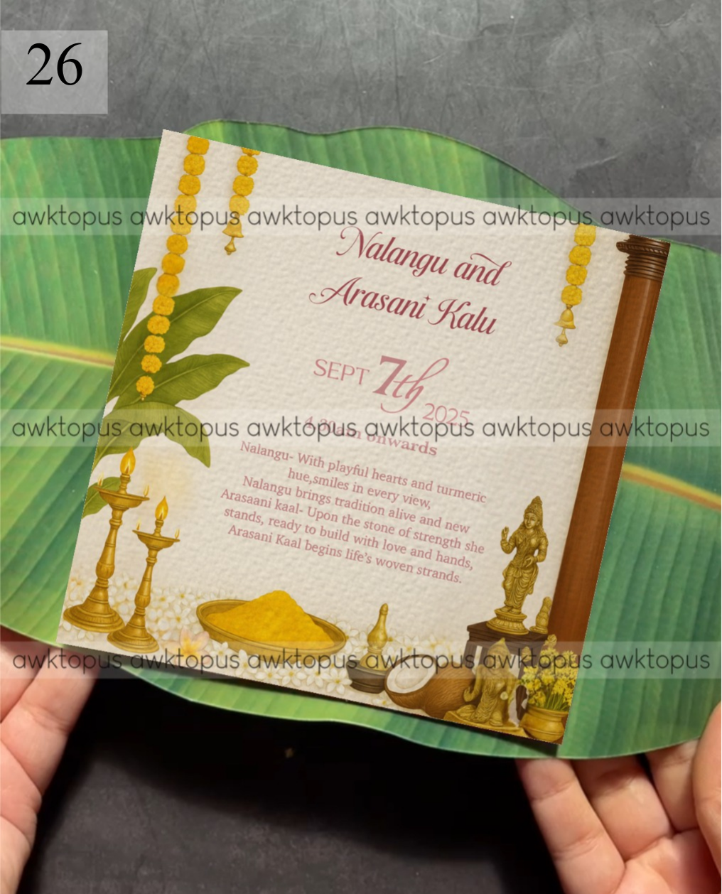 Banana Leaf Invite