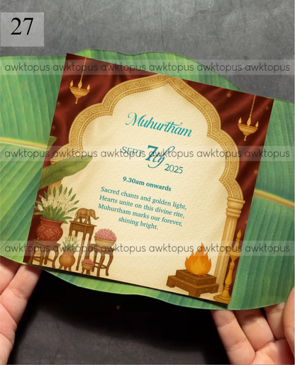 Banana Leaf Invite