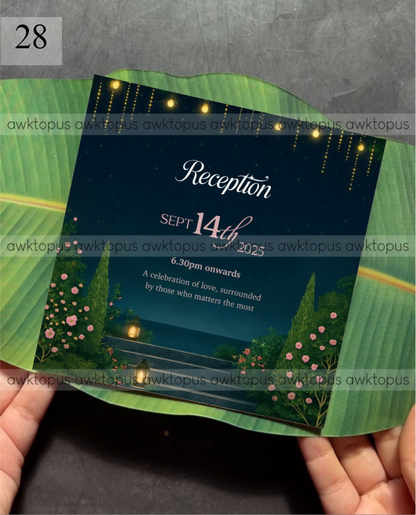 Banana Leaf Invite