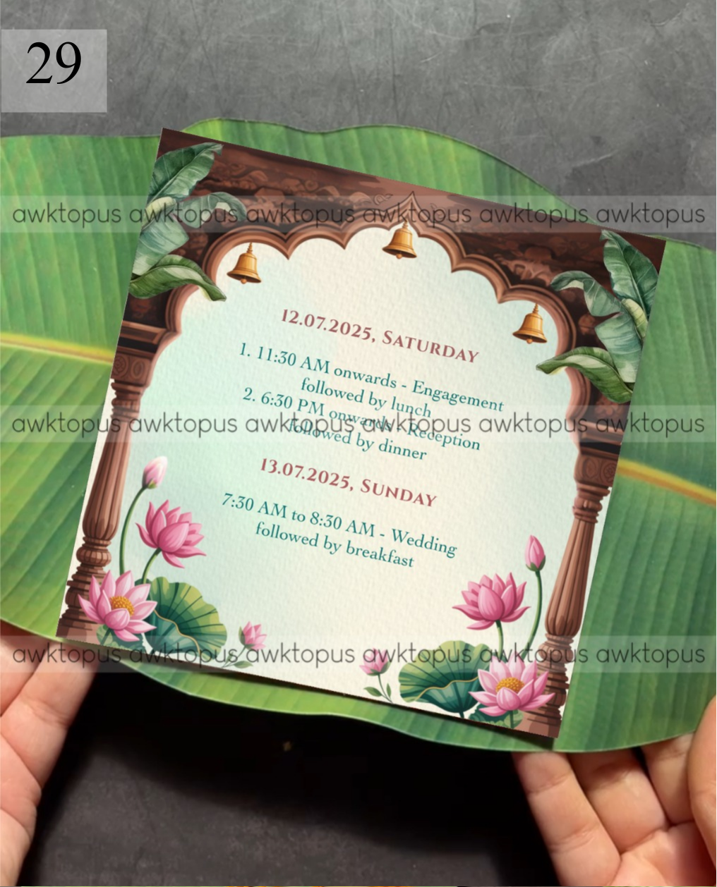 Banana Leaf Invite