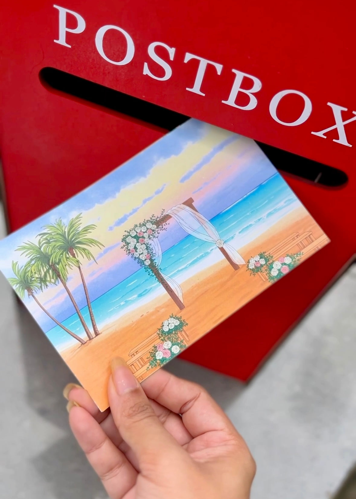 Post Box with Postcards