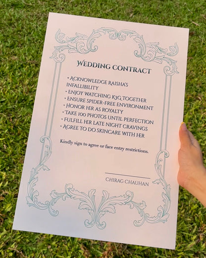 Wedding Contract
